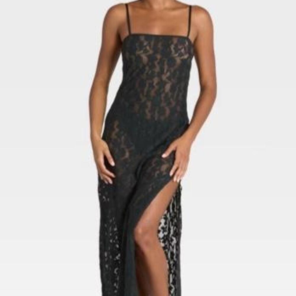 Lace slip dress auden with